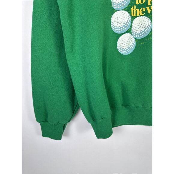 Vintage Lee “It Takes A Lot Of Balls To Play Golf The Way I Do” Crewneck Sz L - Picture 4 of 16